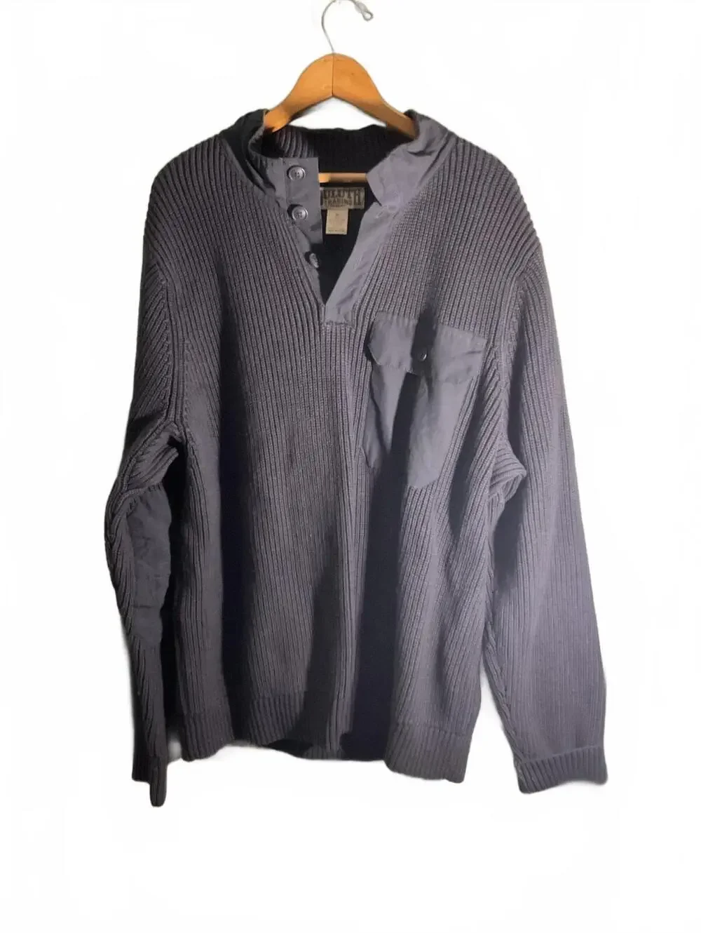Duluth Trading Co. Heavyweight Men's XL Pullover Ribbed Sweater with Pocket